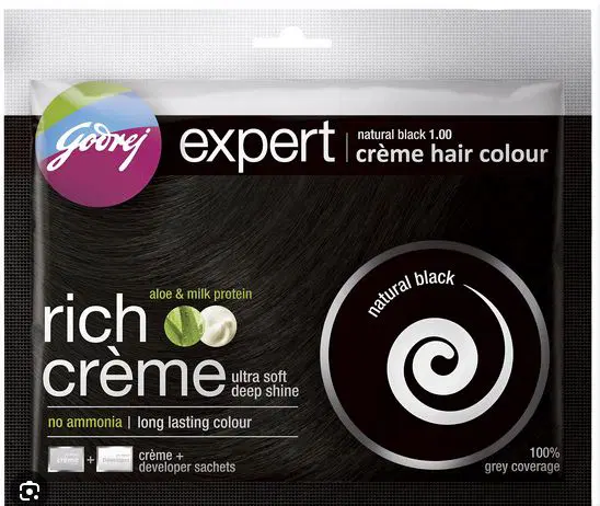 Godrej Expert Hair Colour for Women & Men (Natural Black)