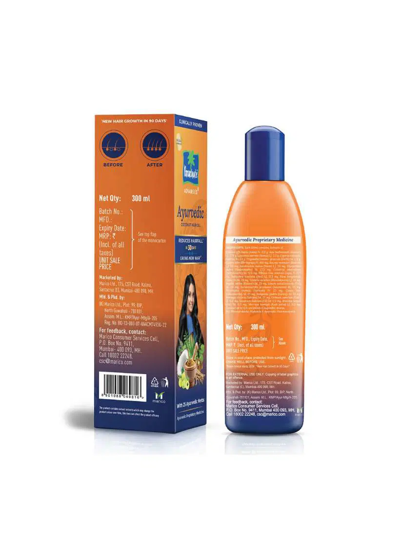 Parachute Advanced Ayurvedic Coconut Hair Oil  300ml