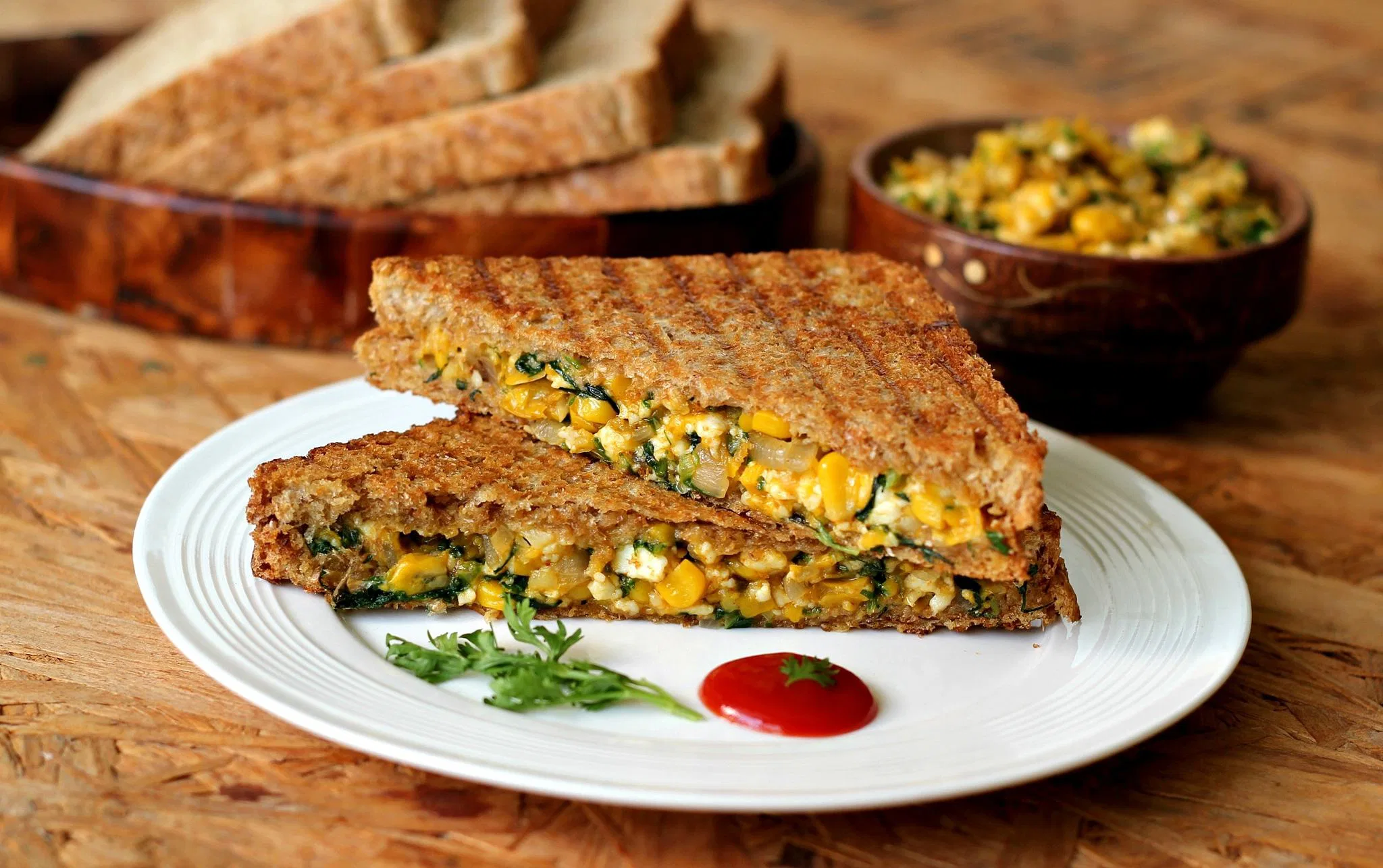 Veg corn SandWich