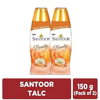 Santoor Beauty Perfumed Talc with Sandalwood Extracts