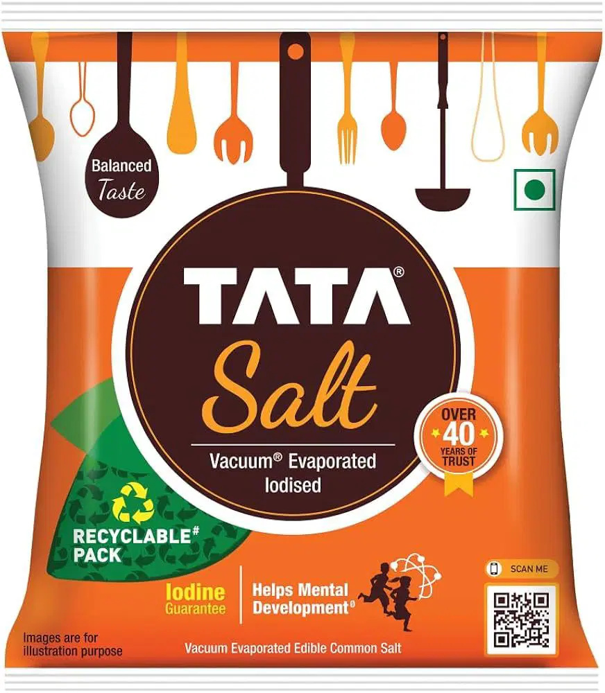 Tata Salt Vacuum Evaporated Iodised  Salt