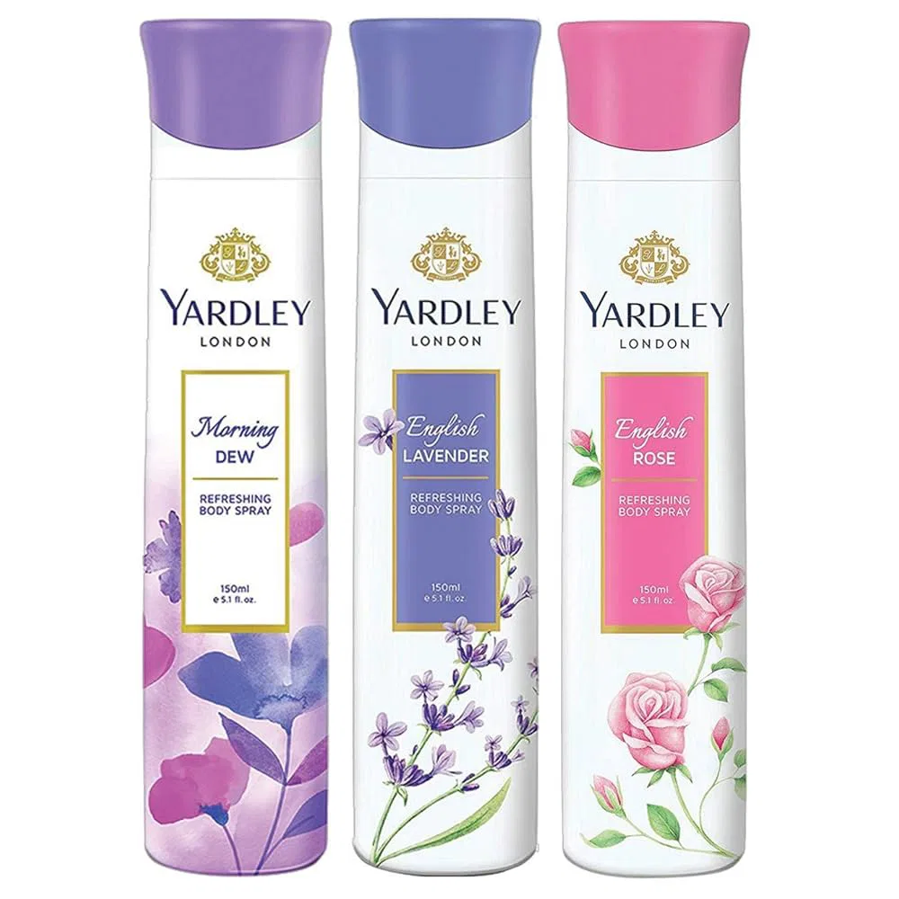 Yardley London Refreshing Deo Body Spray for Women, 150ml