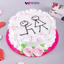 Always Together Vanilla Cake – image 1