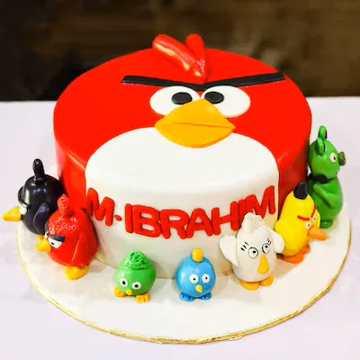 Angry bird fondant