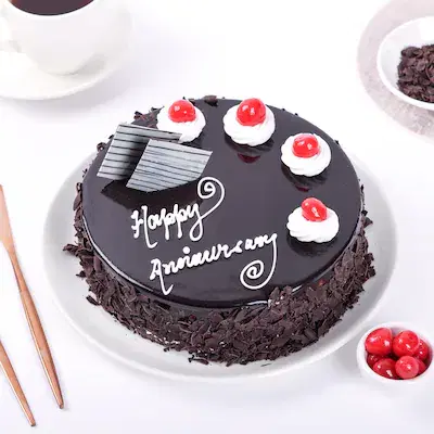 Anniversary balck forest cake