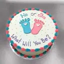 Baby shower theme cake – image 1