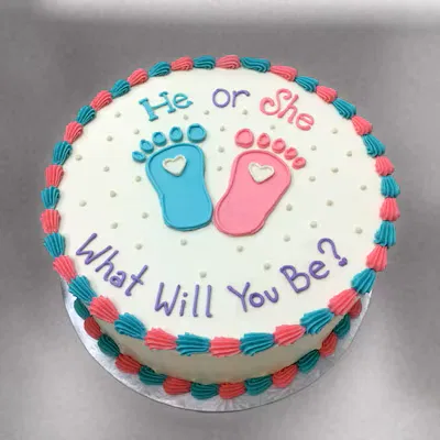 Baby shower theme cake
