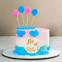 Baloon theme baby shower cake – image 1