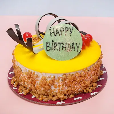 Birthday buttur scoch cake