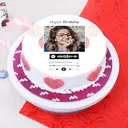 Birthday spotify photo cake – image 1