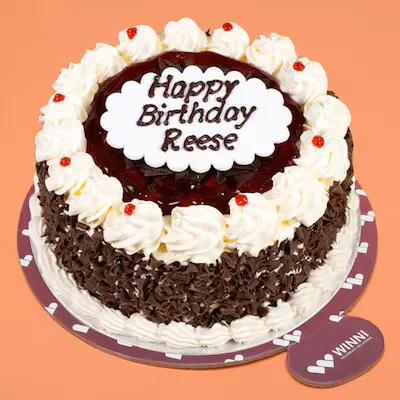 Black forest birthday  cake