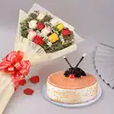 Blooming butterscotch cake – image 1