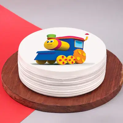 Bob The Train Vanilla Cake