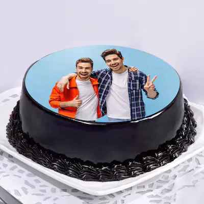 Borther or friends photo cake