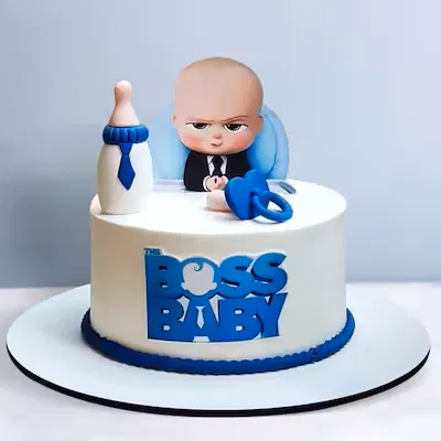Boss baby chocolate bday cake