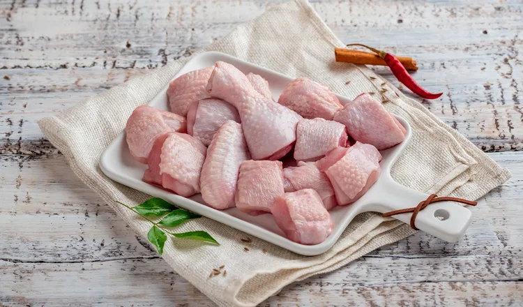 Chicken with bones