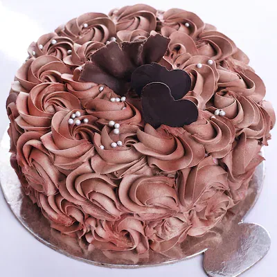 Chocolate rose cake