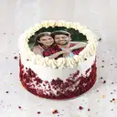 clasic redvelvet photo cake – image 1