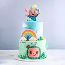 Cocomelon rainbow birthday cake – image 1