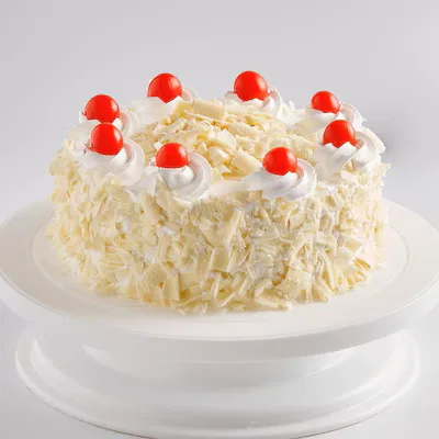 Delightful white forest cake