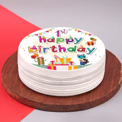 first birthday poster cake