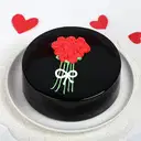 Flower bunch truffile cake – image 1