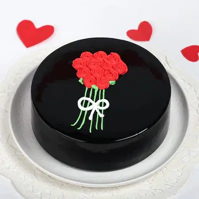 Flower bunch truffile cake