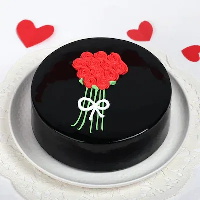 Flower bunch truffile cake