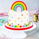 Fondant rainbow cake – image 1