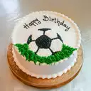 Foot ball love bday cake – image 1