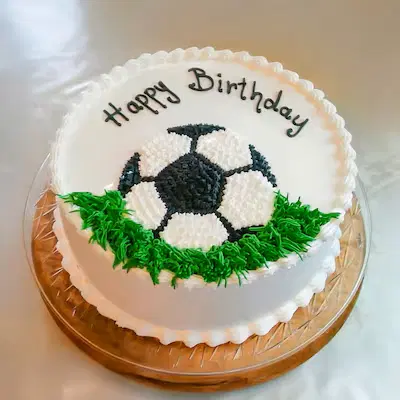 Foot ball love bday cake