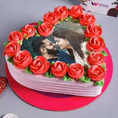 Forever love express photo blackforest cake