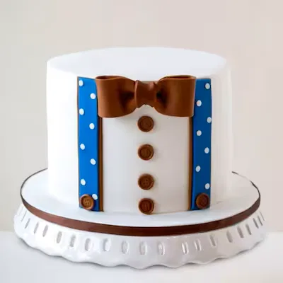 Gentle man fondant cake