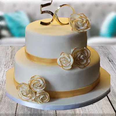 Golden juble cake