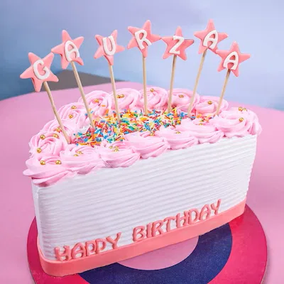 Half birthday cake