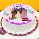 Happy birthday photo cake – image 1