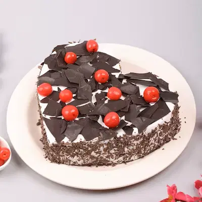 Heart shape black forest