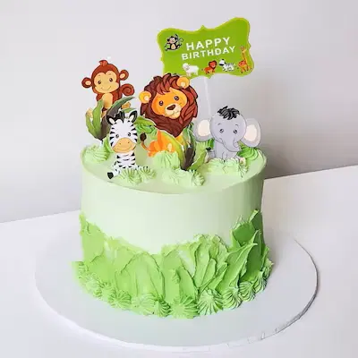 Jungle adavanture kids cake