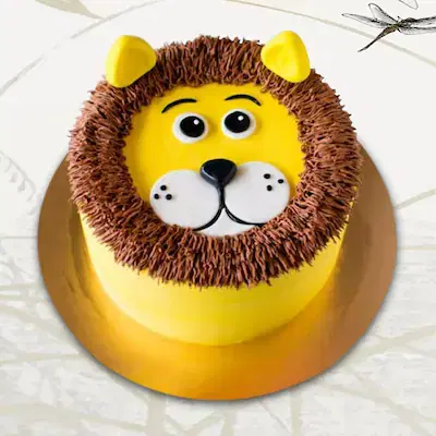 Lion face cake theme