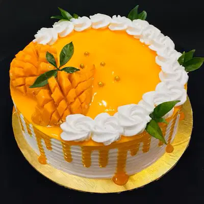 Mango dripping cake