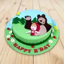 Masha and bear cake – image 1