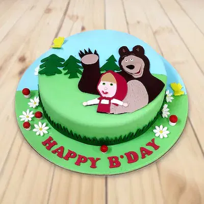 Masha and bear cake
