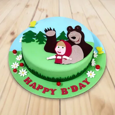 Masha and bear cake