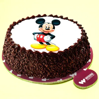 Mickey mouse black forest cake