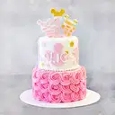 Minni mouse two tier birthday cake – image 1