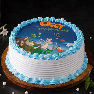 Oggy Vanilla Poster Cake