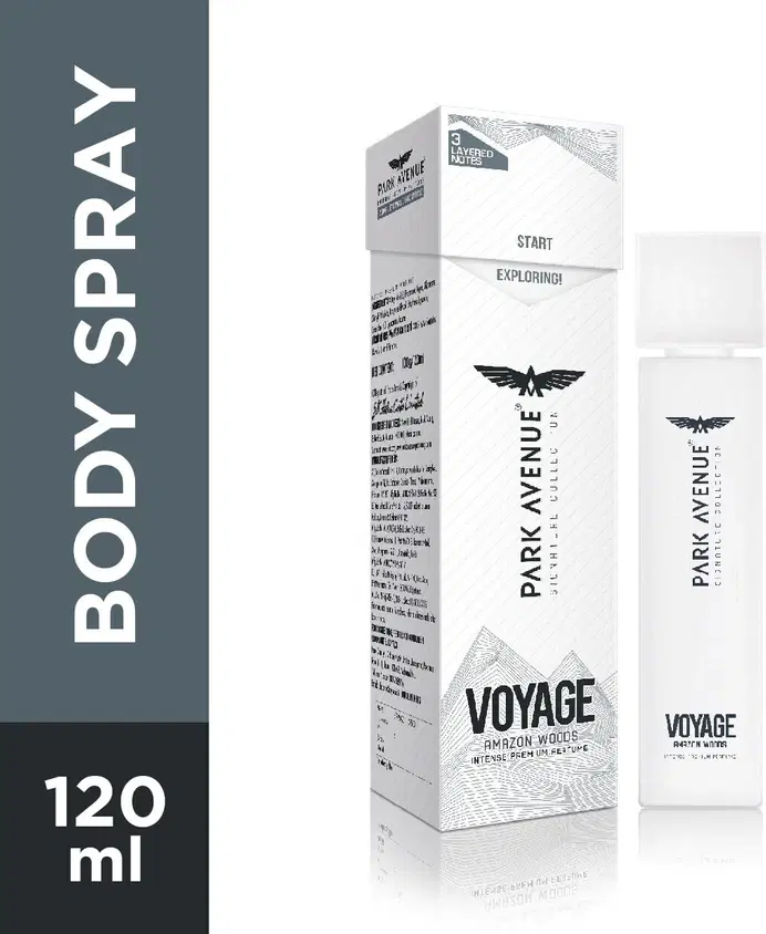 Park Avenue Voyage Signature Collection | Perfume for Men | Fresh Long-lasting Aroma Amazon Woods Premium Perfume | 120ml