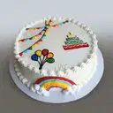 Rainbow delight cream cake – image 1