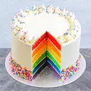 Rainbow sparkle cake – image 1