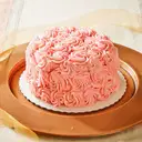 romantic pink bluss strawberry cake – image 1